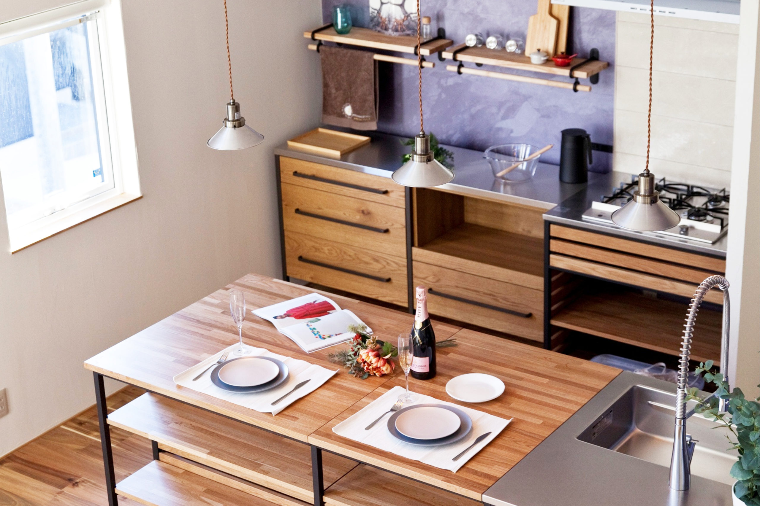 機能美あふれるキッチン